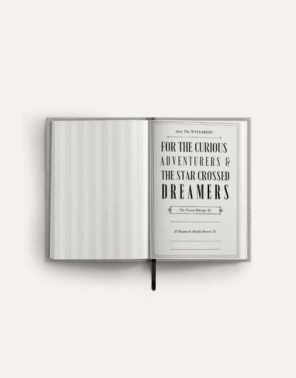 Postcards From The Present: Travel Journal | Linen Notebook