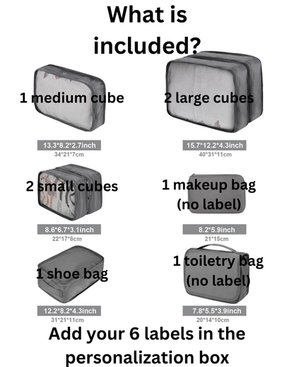 Packing Cubes Set of 8