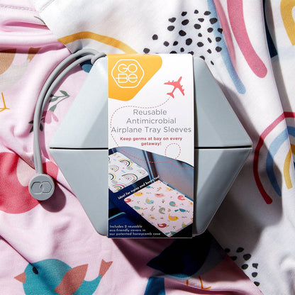 The Go-Be 2-Pack Kids Collection — Airplane Tray Covers in Playful Designs