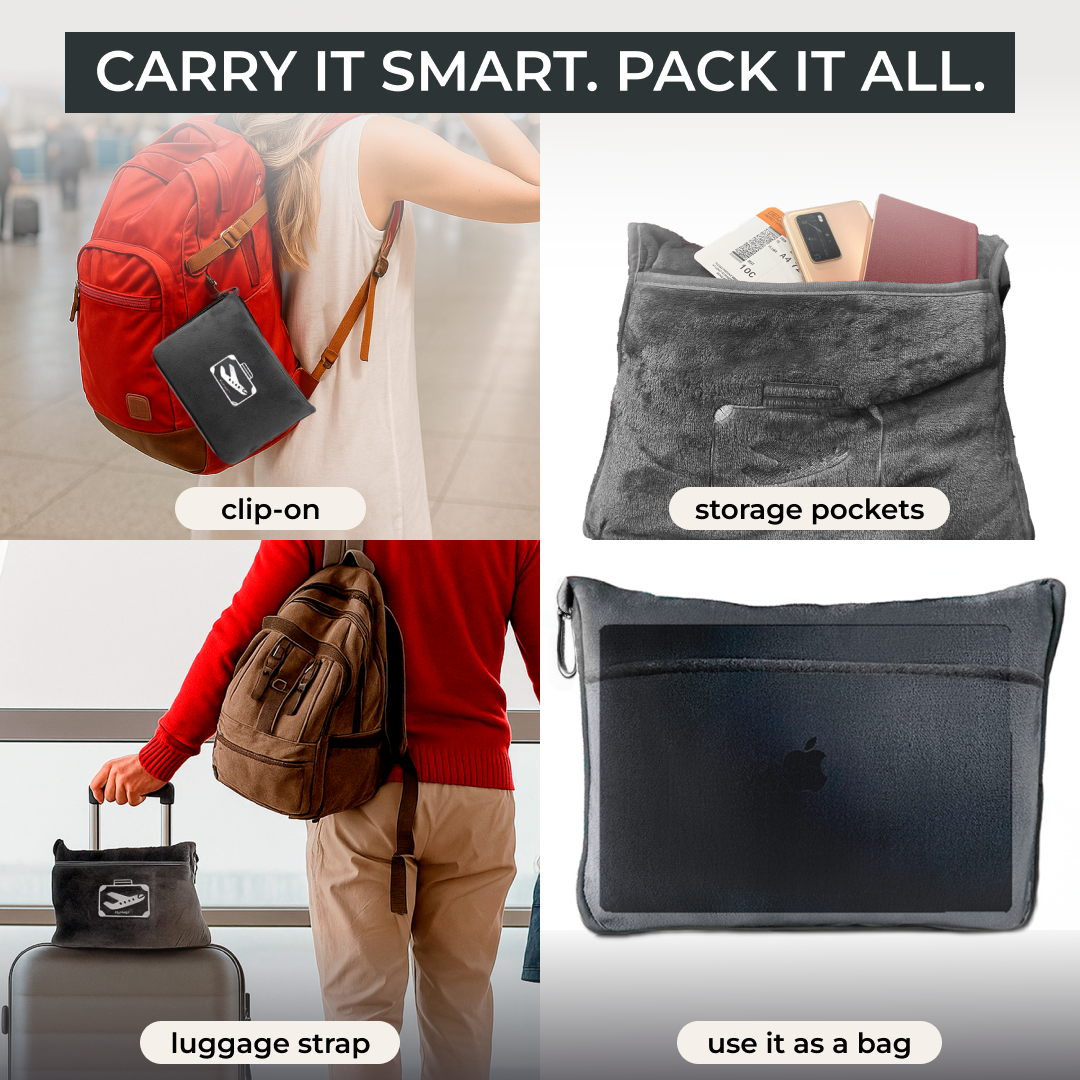 FlyHugz® Blanket & Comfort Bag