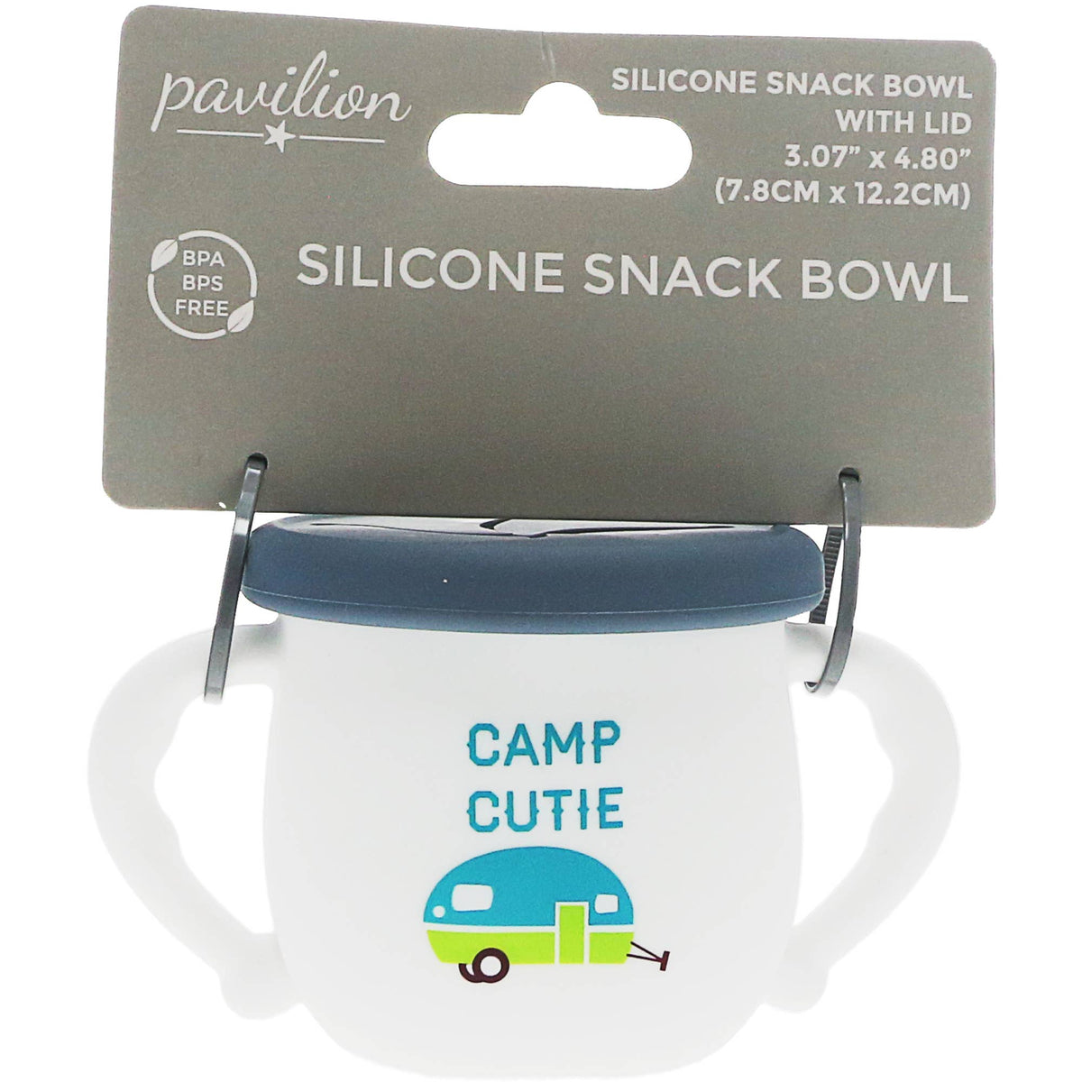 Camp Cutie - 3.5" Silicone Snack Bowl with Lid