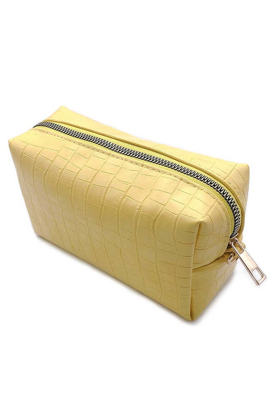 Crocodile PU Pouch Bag