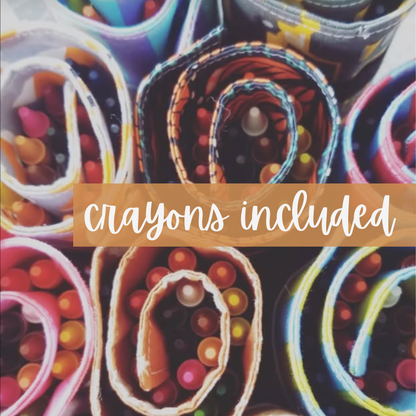 Crayon Roll-Up Organizer – Travel Art Storage for Kids