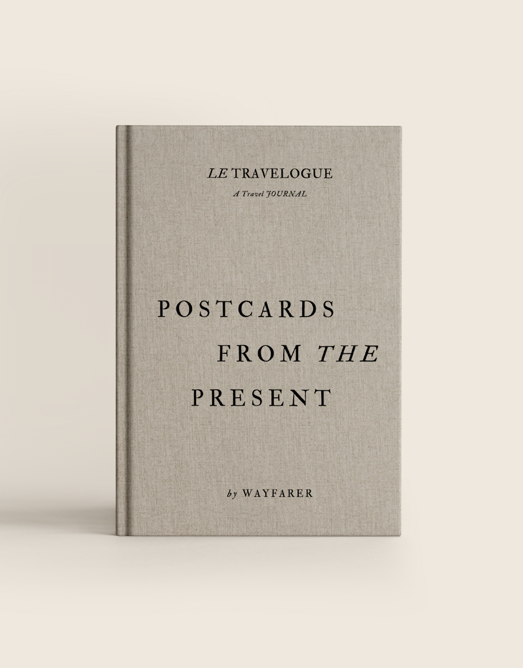 Postcards From The Present: Travel Journal | Linen Notebook