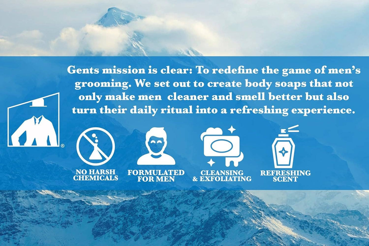 GENTS Body Soaps 5 oz All Natural 5 DIFFERENT SCENTS