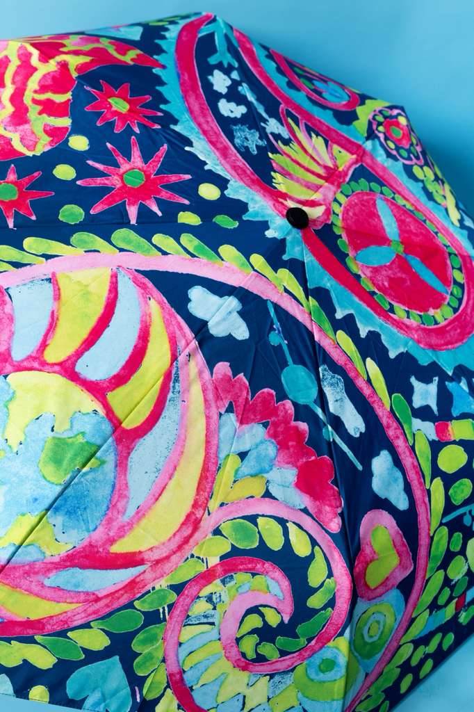 Watercolor Print Umbrella