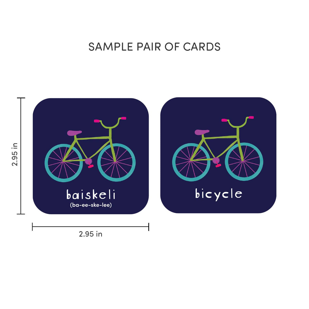 Minilingo Swahili/English Bilingual Flashcards for Kids