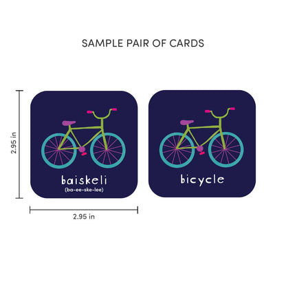 Minilingo Swahili/English Bilingual Flashcards for Kids