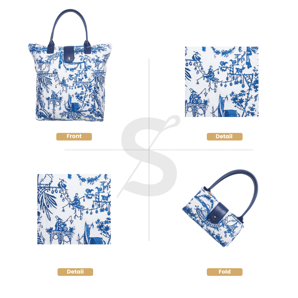 THE BRITISH MUSEUM CHINOISERIE FOLDING BAG