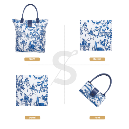 THE BRITISH MUSEUM CHINOISERIE FOLDING BAG