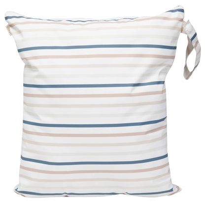 Dual-Compartment Wet/Dry Bag with Mesh Pocket (Stripes)