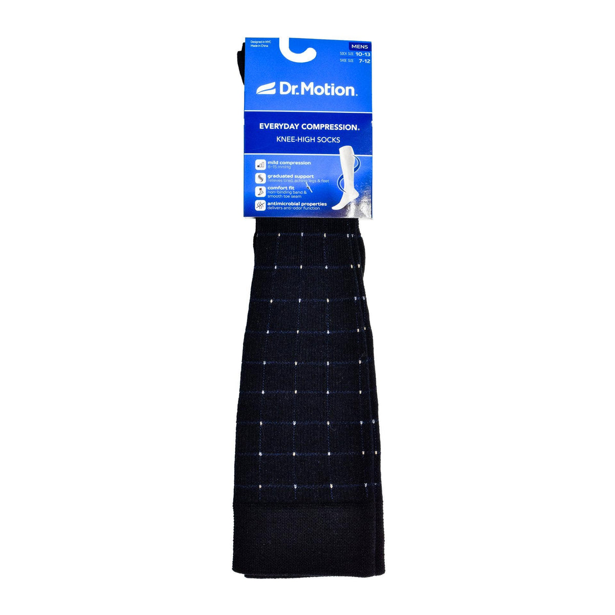 Pin Dot Grid | Knee-High Compression Socks For Men