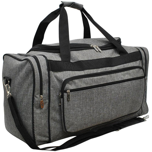 Crosshatch Gray NGIL Canvas 23" Duffle Bag