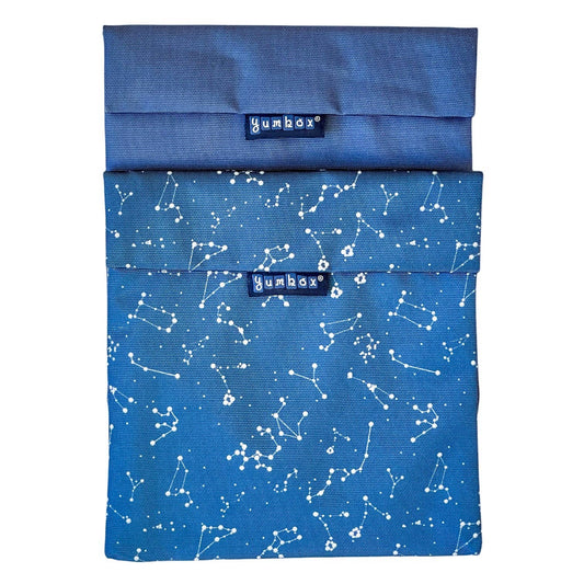 Zero Waste Sandwich Bag - Set of 2 - Navy & Starry Sky