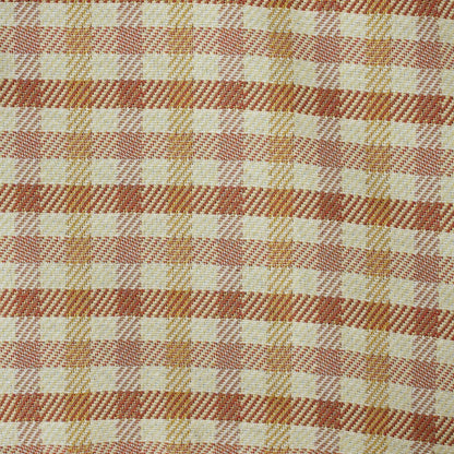 Gingham Jacquard Pencil Case – Terracotta & Orange (Zia)