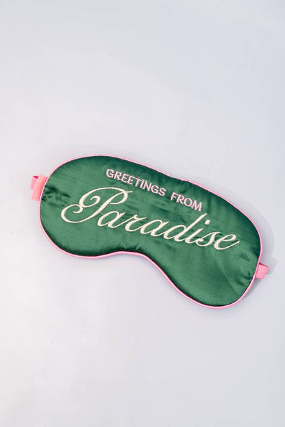 Getaway Eye Mask, Greetings from Paradise
