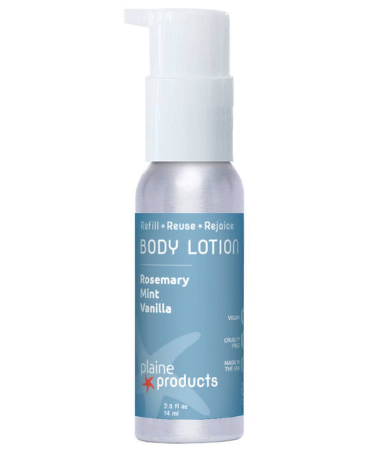 Travel Size Body Lotion 2.5 oz (pump included)