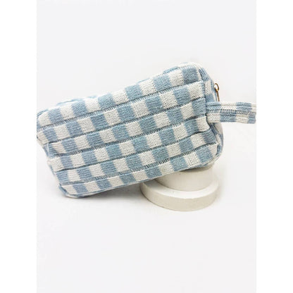 Famous Checker Cosmetic / Toiletry Bag with handle