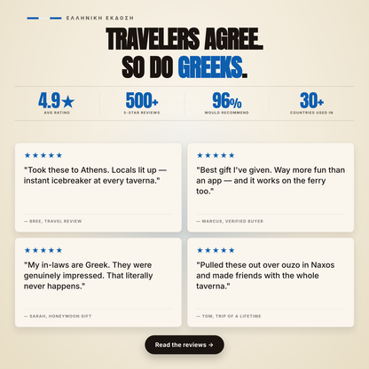 Greek Playing Cards — Family Gift & Card Game | Lingo