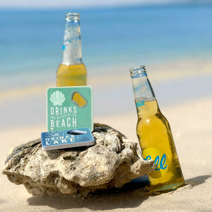 Lake - Bottle Opener Coaster