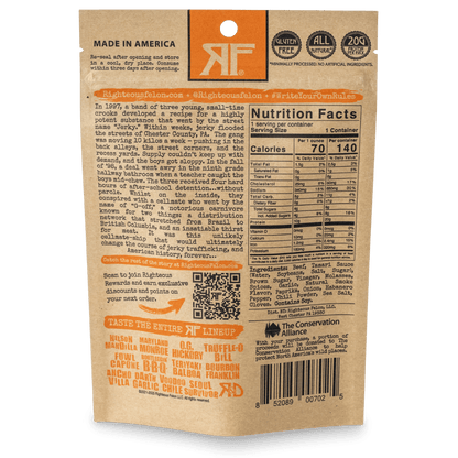 Righteous Felon Habanero Escobar Beef Jerky 2oz