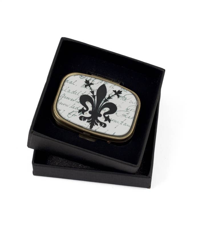 Fleur De Lis Pill Box