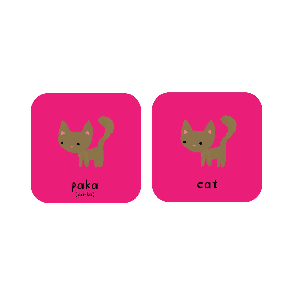 Minilingo Swahili/English Bilingual Flashcards for Kids