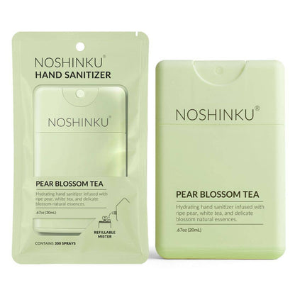 Refillable Pear Blossom Tea Hydrating Pocket Hand Sanitizer