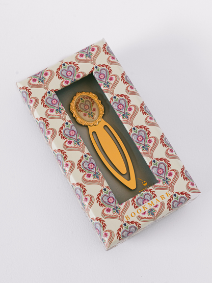 Folk Heart Metal Clip Bookmark