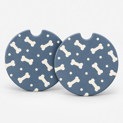 Jolitee Car Coasters, Absorbent Neoprene CupHolder Dog Lover