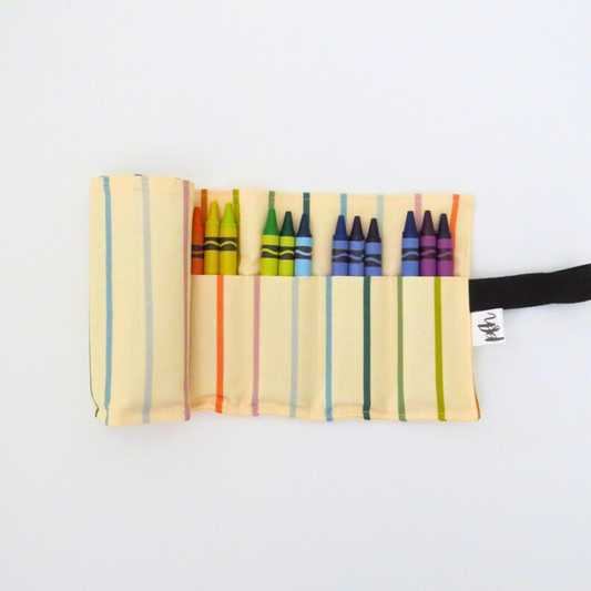 Crayon Roll-Up Organizer – Travel Art Storage for Kids