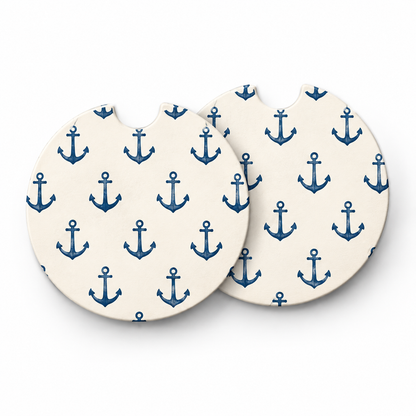 Jolitee Car Coasters, Absorbent Neoprene CupHolder Lakehouse
