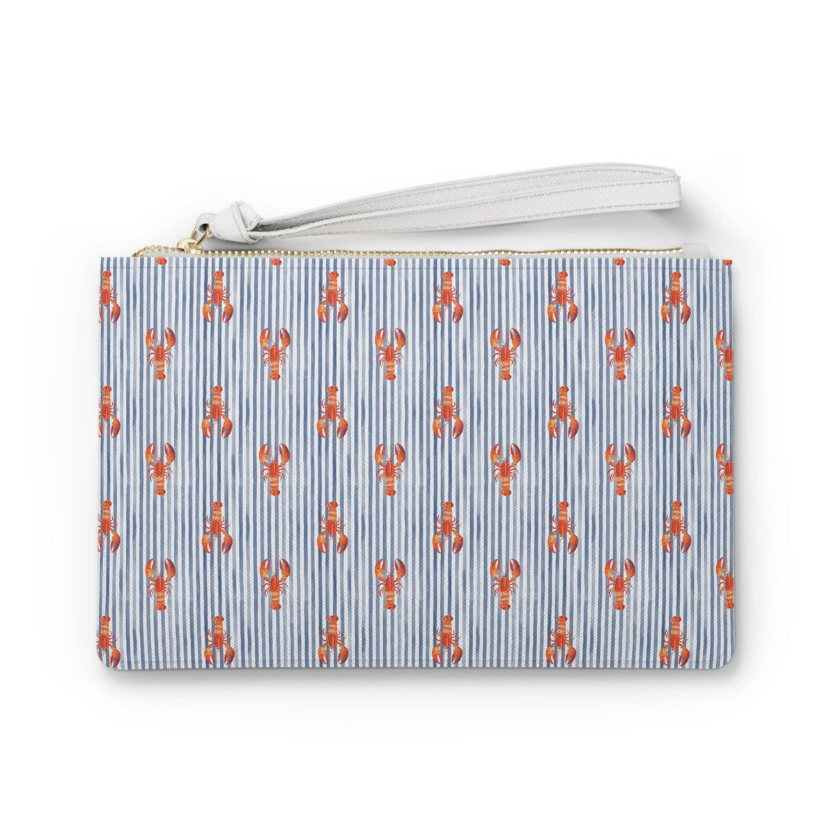 Coastal Lobster Stripe Wristlet Clutch