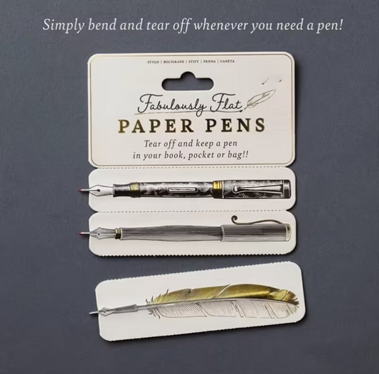 Fabulously Flat Paper Pens, Flat Bookmark Pen, Pen Bookmarks, Smooth Writing Pen, Practical Black Ink Double-Sided Ultra-Thin Paper Pen, for Writing And Marking Pages