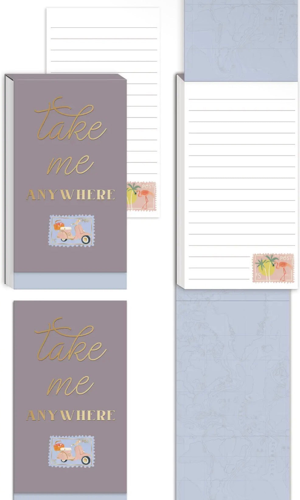 Take Me Anywhere Foldover Notepad