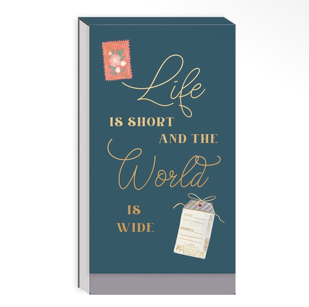 Life Is Short Foldover Notepad