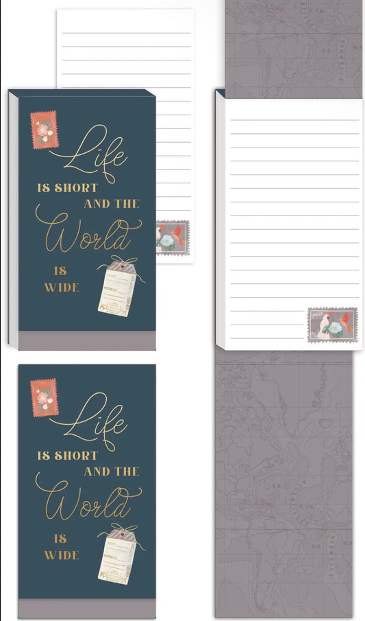 Life Is Short Foldover Notepad