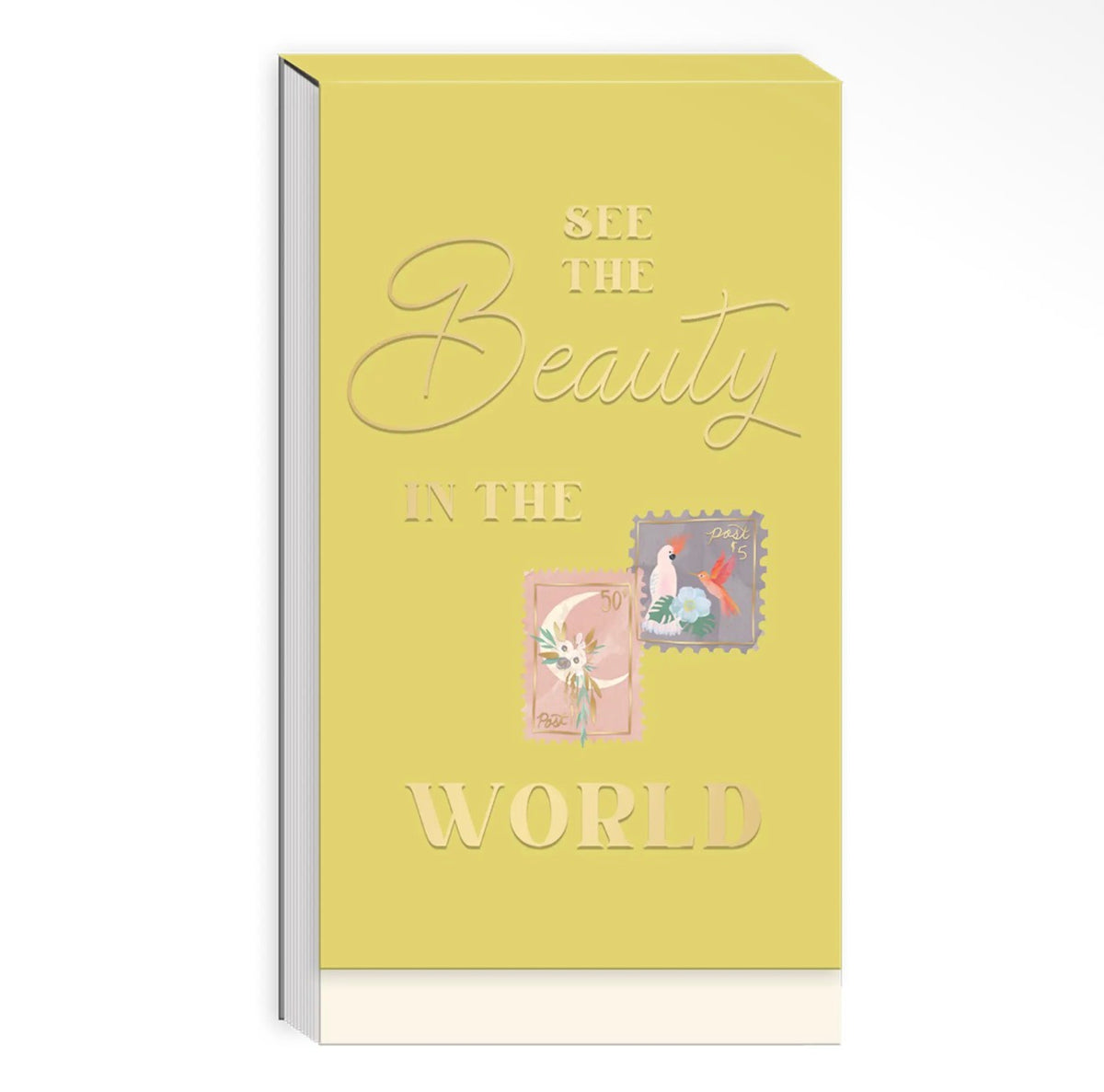 See The Beauty In The World Foldover Notepad