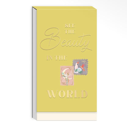 See The Beauty In The World Foldover Notepad