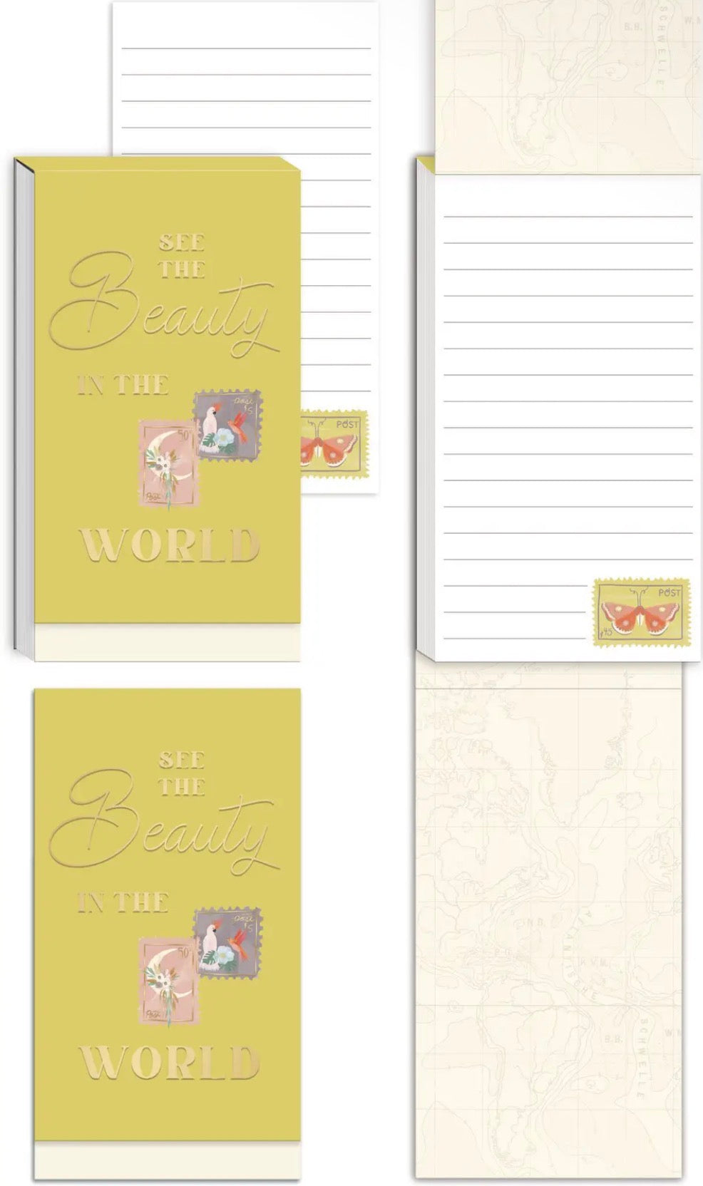 See The Beauty In The World Foldover Notepad