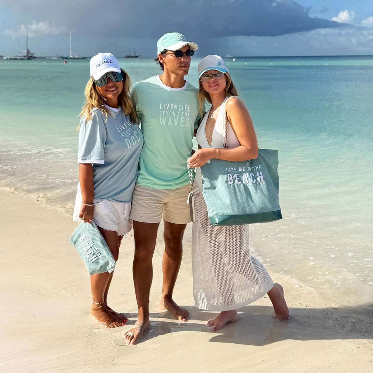 Beach - Corduroy Zippered Pouch
