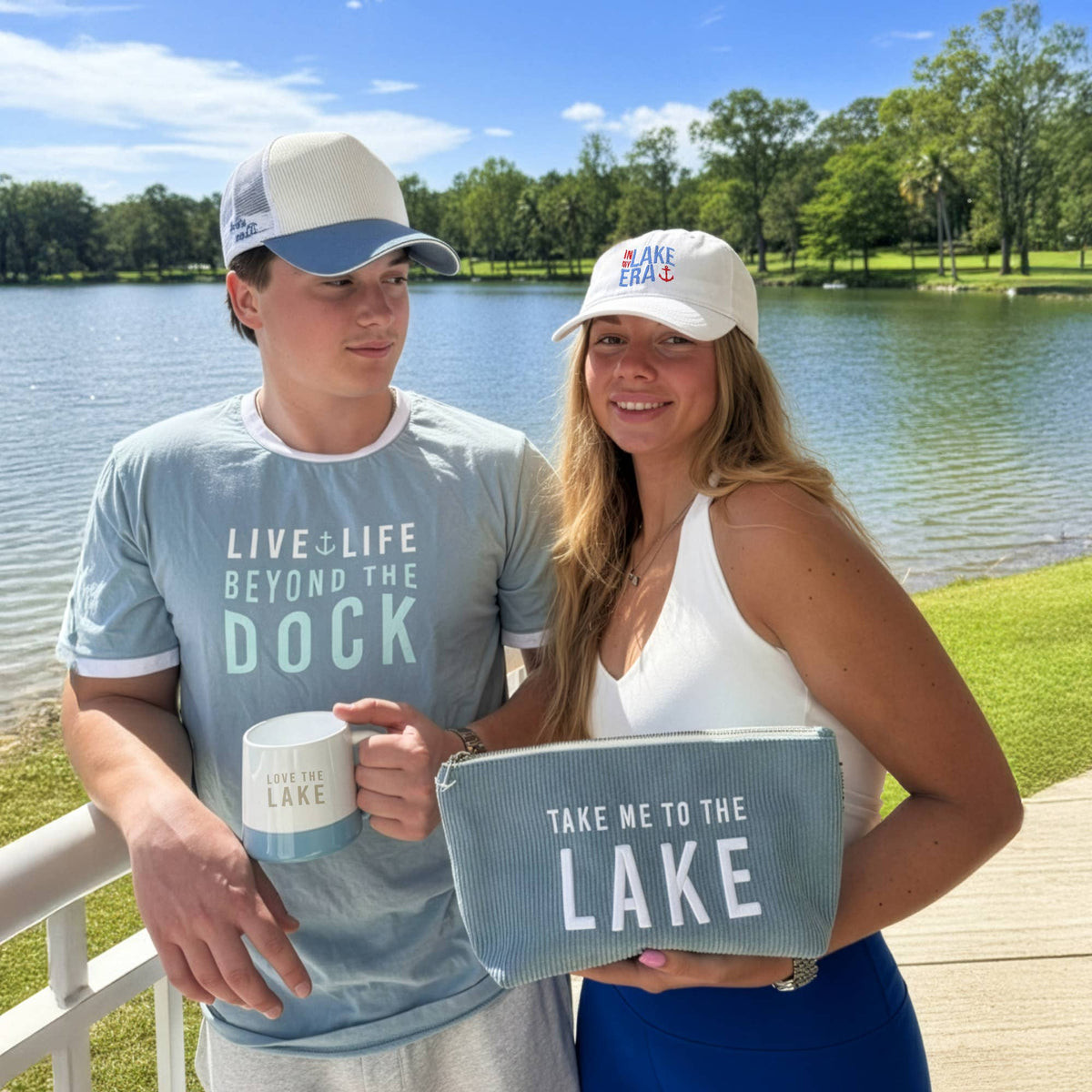 Lake - Corduroy Zippered Pouch