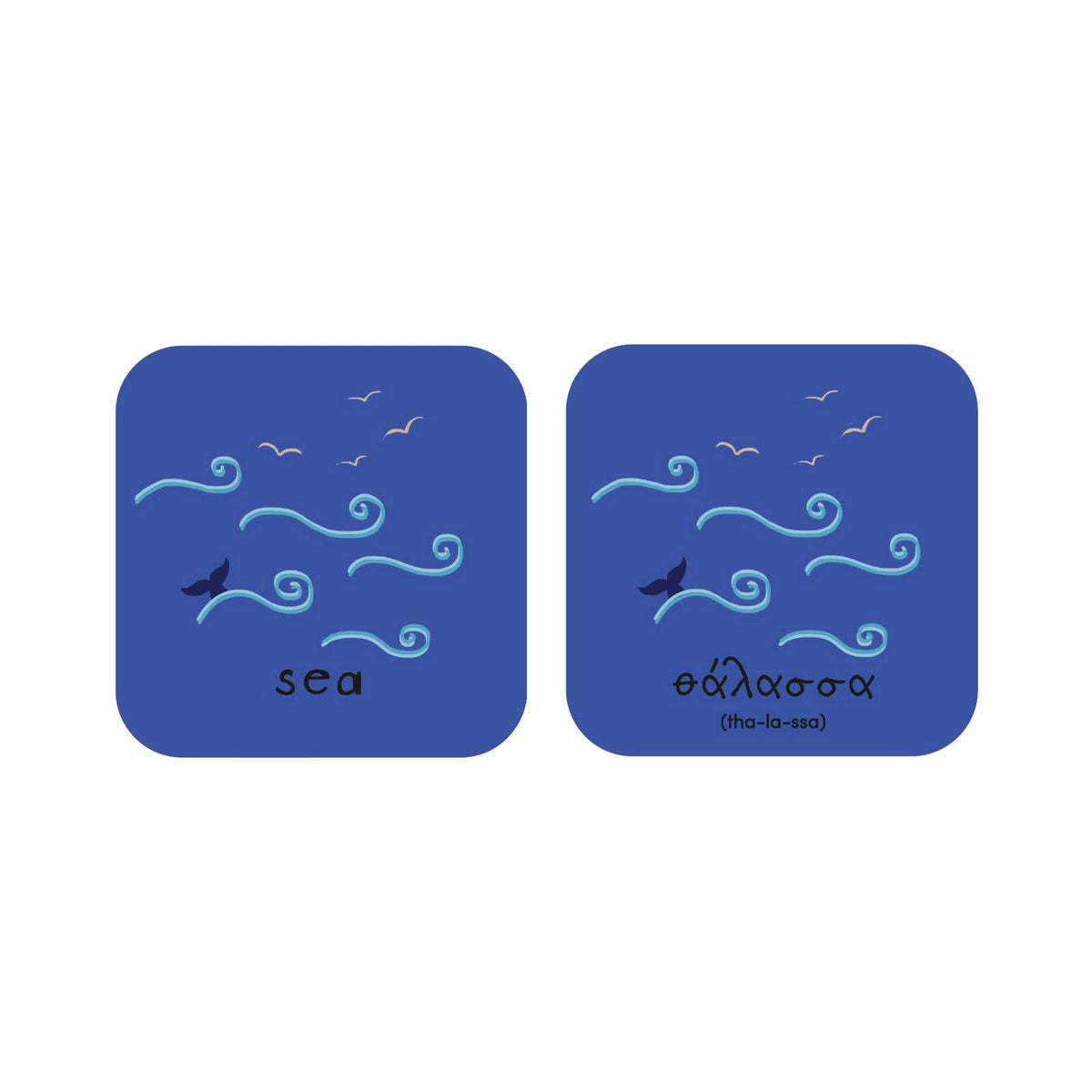 Minilingo Greek/English Bilingual Flashcards for Kids