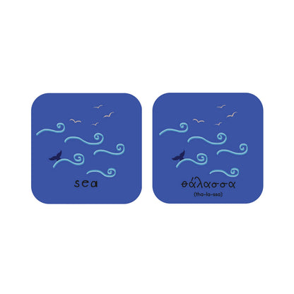 Minilingo Greek/English Bilingual Flashcards for Kids