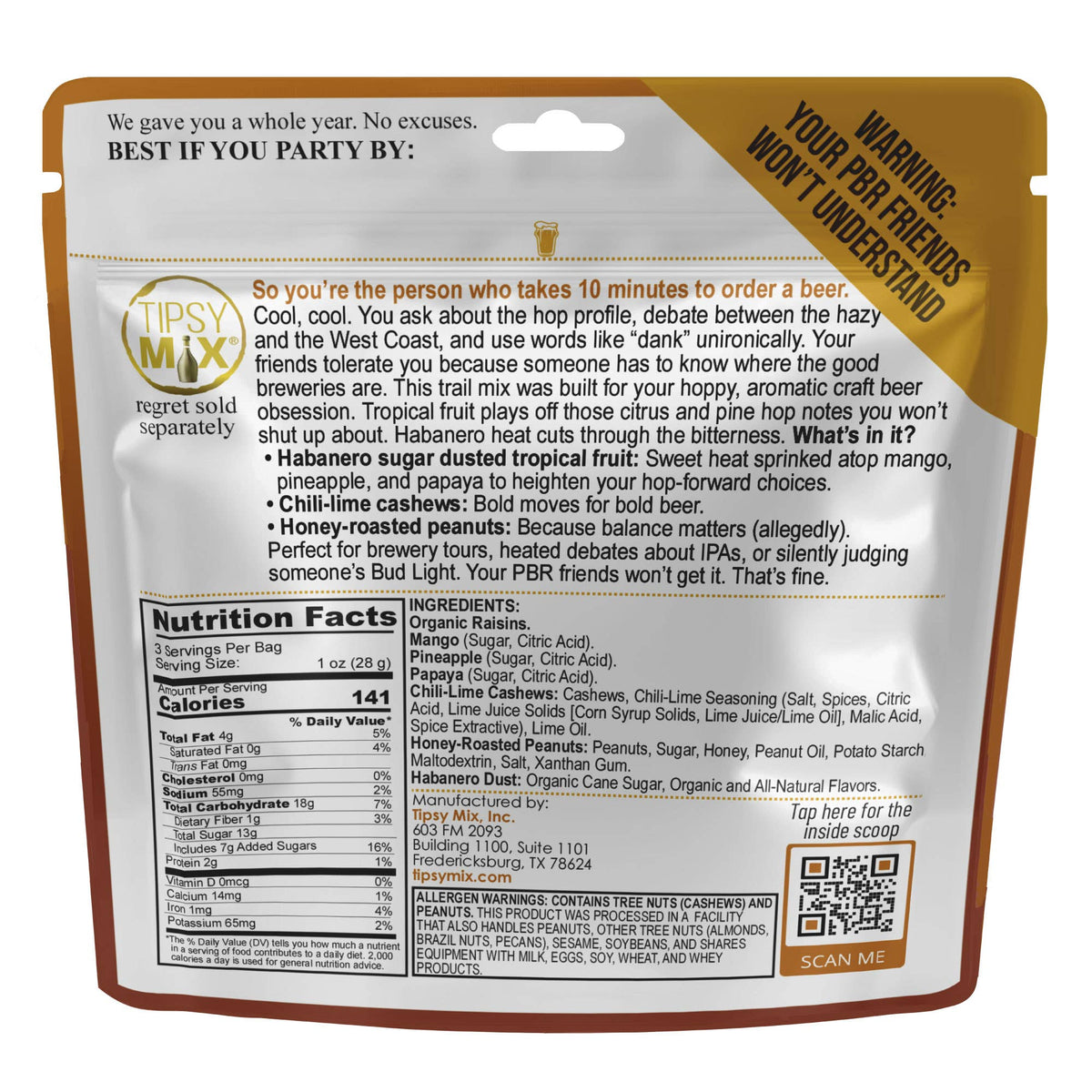 Beer-Paired Trail Mix - Hoppy + Aromatic