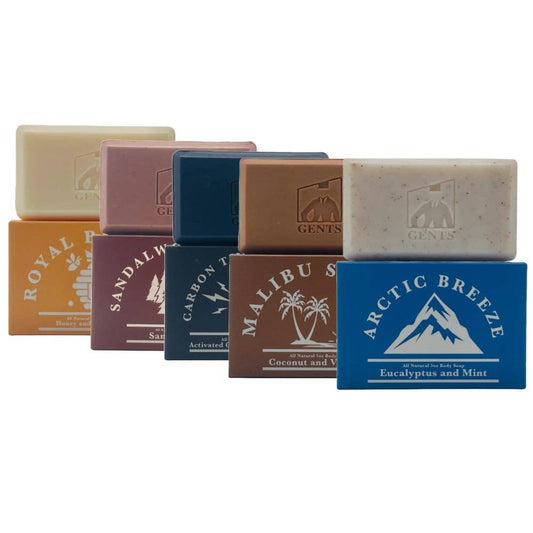 GENTS Body Soaps 5 oz All Natural 5 DIFFERENT SCENTS