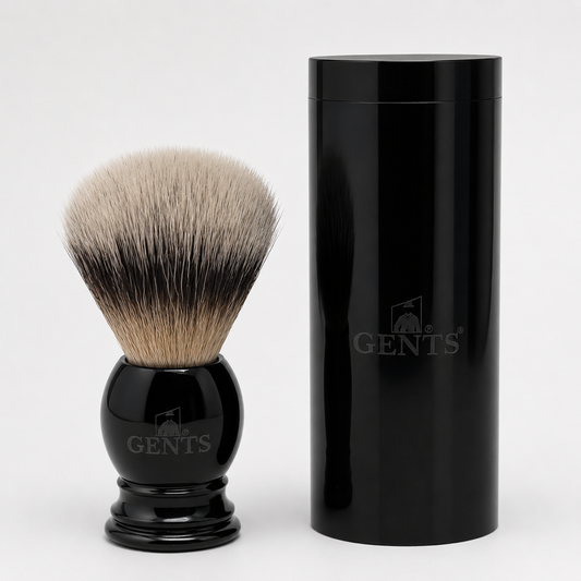 GBS Synthetic Travel Shaving Brush & Travel Tube