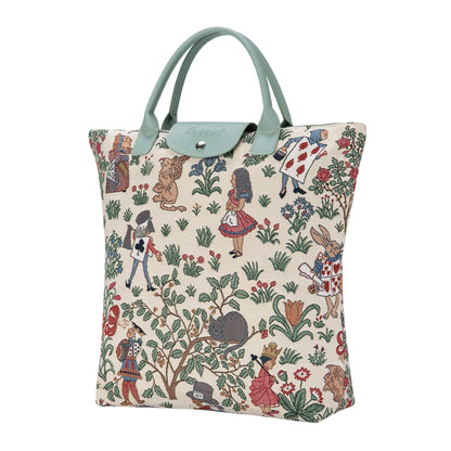 ALICE IN WONDERLAND FOLDAWAY GROCERY BAG