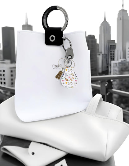 Neoprene AirTag Compatible Case Keychain – Cat