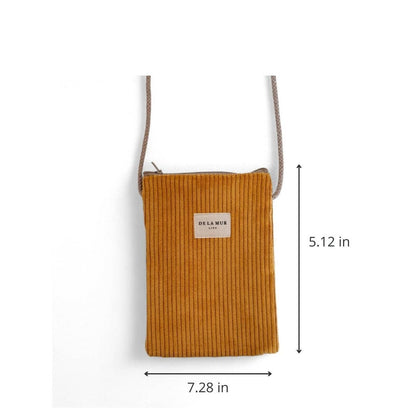 Corduroy Phone Sleeve – Mustard (Taz)